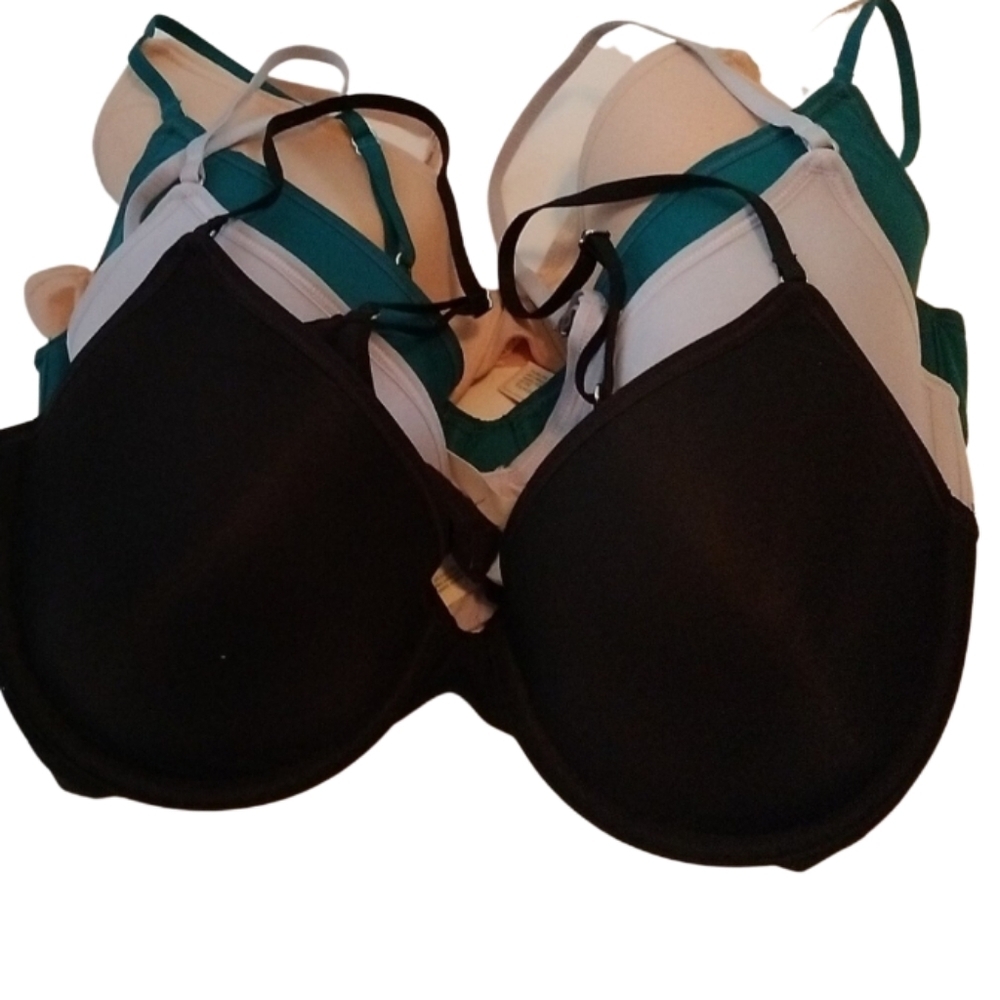 On Gossamer Next To Nothing Micro T-Shirt Bras, set of 4, 34B